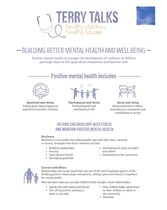 Terry Talks: Building Better Mental Health and Well-Being (Infographic)