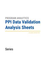 PPI Data Validation Analysis Sheets