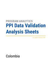PPI Data Validation Analysis Sheet - Colombia