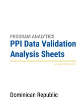 PPI Data Validation Analysis Sheet - Dominican Republic