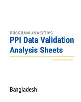 PPI Data Validation Analysis Sheet - Bangladesh