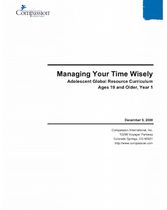 Managing Your Time Wisely - Year 1