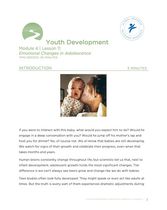 Youth Development Curriculum Module 4, Lesson 11