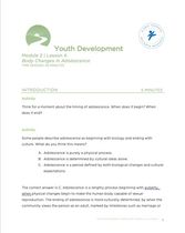 Youth Development Curriculum Module 2, Lesson 4