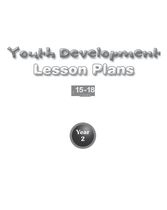 Youth Development Lesson Plans - 15 to 18 - Year 2
