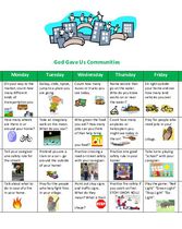 Supplemental Curriculum - Unit 4 - Calendar God Gave Us Communities