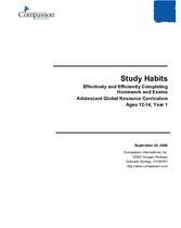 Study Habits - Year 1