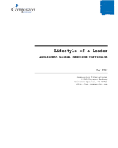 Adolescent Core Curriculum - Leadership - Lifestyle of a Leader