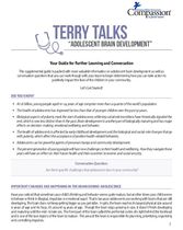 Terry Talks: Adolescent Brain Development (Discussion Guide)