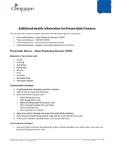 SEC Health Resource: Additional Health Information for Preventable Diseases