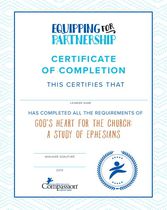 God's Heart for the Church Certificate