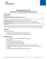 GR1: Introduction to Child Development Stages and Growth