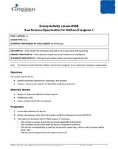 GR36B: New Business Opportunities for Mothers/Caregivers, Part 2