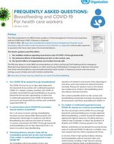 FAQ: Breastfeeding and COVID-19