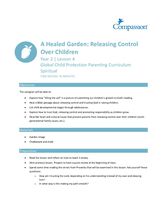 (Y2) Lesson 4: A Healed Garden - Releasing Control Over Children