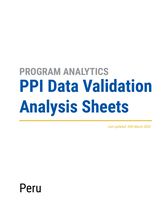 PPI Data Validation Analysis Sheet - Peru