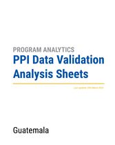 PPI Data Validation Analysis Sheet - Guatemala
