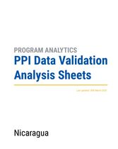 PPI Data Validation Analysis Sheet - Nicaragua