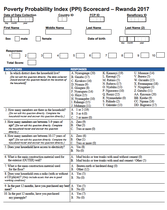 Rwanda Compassion PPI Scorecard (English)