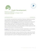 Youth Development Curriculum Module 1, Lesson 3