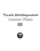 Youth Development Lesson Plans - 19 + - Year 1