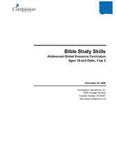 Bible Study Skills - Year 2