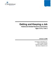 Getting and Keeping a Job - Year 2