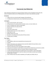 SEC Teaching and Curriculum Aide: Commonly Used Resources