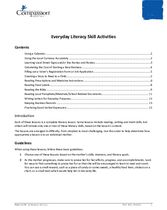 SEC Literacy Activity: Everyday Literacy Skill Activities