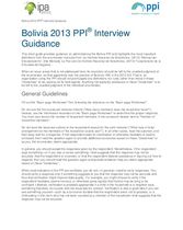 Bolivia PPI Interview Guide (English)