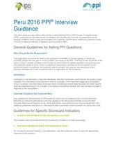 Peru PPI Interview Guide (English)