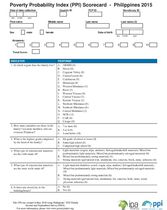 Philippines Compassion PPI Scorecard (English) 