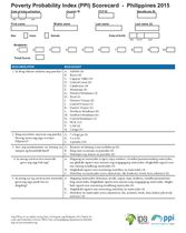 Philippines Compassion PPI Scorecard (Bisaya) 