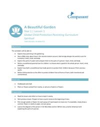 (Y1) Lesson 1: A Beautiful Garden