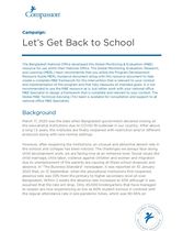 Let's Get Back to School Overview